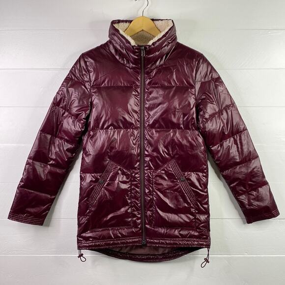 CARVE DESIGNS Maroon Mulberry Portillo Down Water Resistant Jacket Coat Size XS - Picture 2 of 16